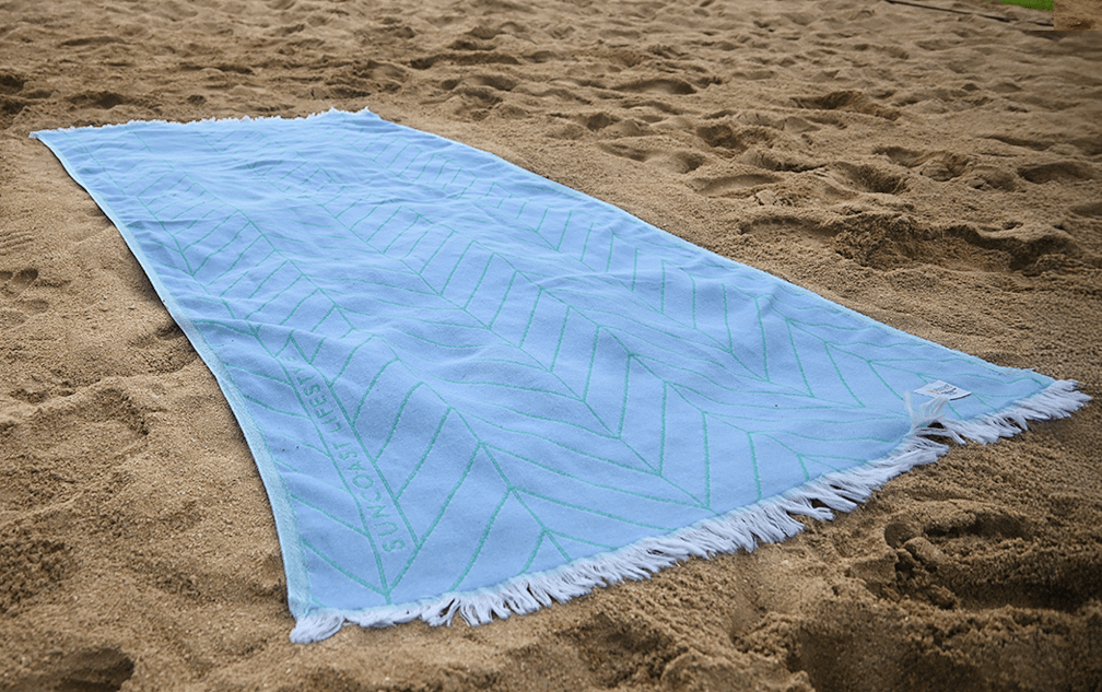 Boardwalk Collection Turkish Towel - Coastal Blue image